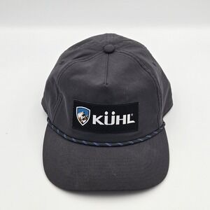 Kuhl Hat Cap Men's Snapback Khaki Black Hiking Outdoor Renegade Camp Excellent
